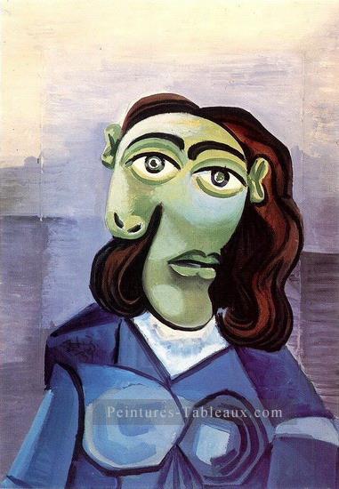 Portrait de Dora Maar aux yeux bleus 1939 cubiste Peintures à l'huile